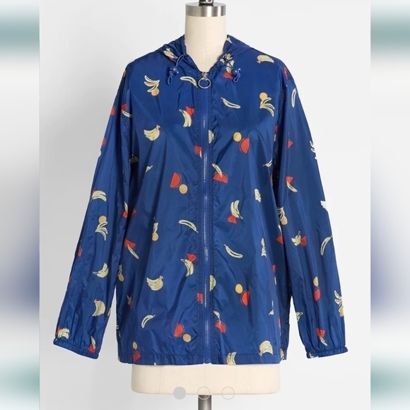 Modcloth Mind At Breeze Windbreaker - Picture 1 of 6